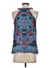 Etcetera 100% Silk Blue Sleeveless Silk Top Size 2 - photo 2