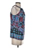 Etcetera 100% Silk Blue Sleeveless Silk Top Size 2 - photo 4