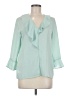 Mango Teal 3/4 Sleeve Blouse Size 6 - photo 1