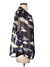metaphor 100% Polyester Blue Short Sleeve Blouse Size XL - photo 4
