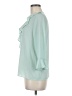 Mango Teal 3/4 Sleeve Blouse Size 6 - photo 5