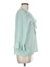 Mango Teal 3/4 Sleeve Blouse Size 6 - photo 4