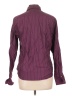 Audrey Talbott Stripes Burgundy Long Sleeve Blouse Size L - photo 2