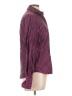 Audrey Talbott Stripes Burgundy Long Sleeve Blouse Size L - photo 4
