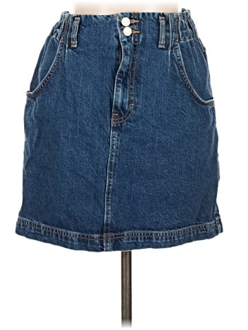 Topshop Denim Skirt (view 1)