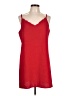 Esley Solid Red Casual Dress Size L - photo 1
