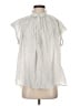 Nili Lotan White Silver Sleeveless Blouse Size XS - photo 1