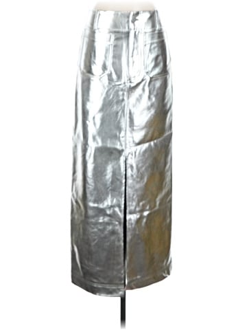 By Anthropologie Faux Leather Skirt (view 1)