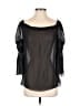 Theory Black 3/4 Sleeve Silk Top Size S - photo 1