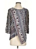 Alya Blue 3/4 Sleeve Blouse Size S - photo 1