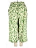 Rose + Olive Print Green Casual Pants Size 2X - photo 2