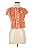 Love Tree Orange Short Sleeve Blouse Size L - photo 1