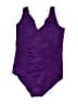 Miraclesuit Solid Purple One Piece Swimsuit Size 1X - photo 1
