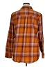 SO 100% Cotton Plaid Orange Long Sleeve Button-Down Shirt Size XL - photo 2
