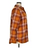 SO 100% Cotton Plaid Orange Long Sleeve Button-Down Shirt Size XL - photo 4