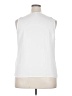 Nine West 100% Polyester White Sleeveless Blouse Size XXL - photo 2