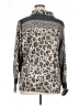 Tolani 100% Modal Animal Print Gray Long Sleeve Blouse Size XL - photo 2