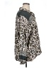 Tolani 100% Modal Animal Print Gray Long Sleeve Blouse Size XL - photo 4