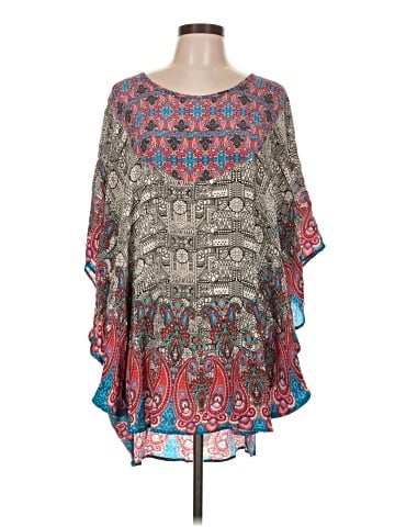 Tolani 3/4 Sleeve Silk Top (view 1)