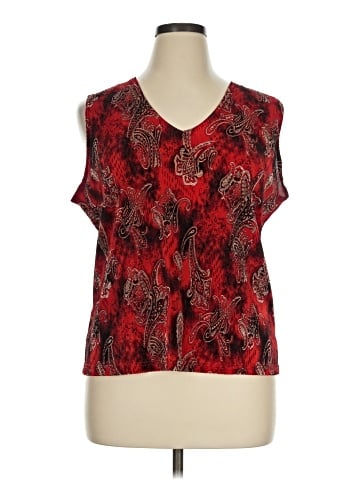 Plisse Sleeveless T-Shirt (view 1)