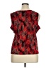 Plisse Red Sleeveless T-Shirt Size XL - photo 2