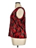 Plisse Red Sleeveless T-Shirt Size XL - photo 5