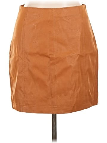Shinestar Faux Leather Skirt (view 1)