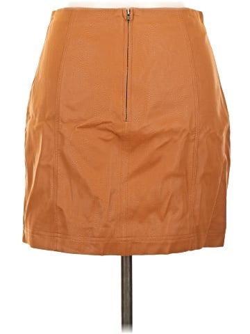 Shinestar Faux Leather Skirt (view 2)