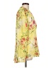 Kut from the Kloth 100% Polyester Floral Yellow 3/4 Sleeve Blouse Size L - photo 4