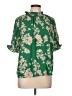 Sienna Sky 100% Polyester Floral Green 3/4 Sleeve Blouse Size L - photo 1