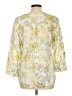 JM Collection Floral Yellow 3/4 Sleeve Blouse Size 12 - photo 2