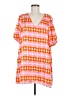 Karlie 100% Polyester Print Orange Casual Dress Size M - photo 1