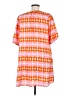 Karlie 100% Polyester Print Orange Casual Dress Size M - photo 2