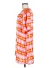 Karlie 100% Polyester Print Orange Casual Dress Size M - photo 5