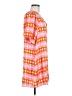 Karlie 100% Polyester Print Orange Casual Dress Size M - photo 4