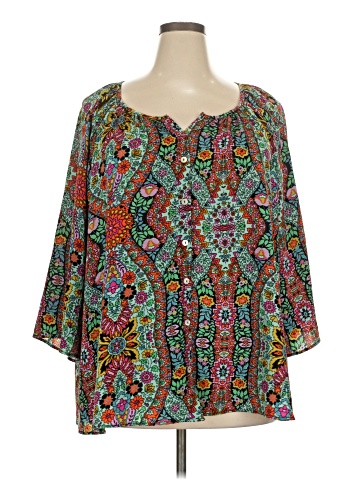 New Directions 3/4 Sleeve Blouse (view 1)