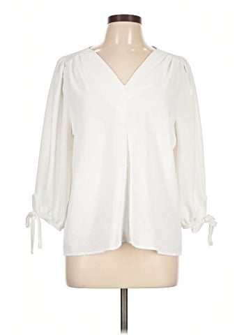 Olivia Grey 3/4 Sleeve Blouse (view 1)