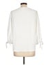 Olivia Grey 100% Polyester Ivory 3/4 Sleeve Blouse Size L - photo 2