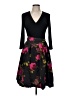 J. Peterman Floral Black Cocktail Dress Size 8 - photo 1