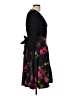 J. Peterman Floral Black Cocktail Dress Size 8 - photo 4