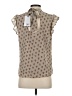 DR2 100% Polyester Brown Sleeveless Blouse Size S - photo 2