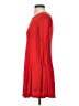 Soprano Solid Red Casual Dress Size S - photo 5