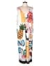 Shein Curve 100% Polyester Graphic White Jumpsuit Size 1X - photo 1