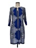 Sandra Darren Paisley Blue Cocktail Dress Size 6 (petite) - photo 1