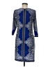 Sandra Darren Paisley Blue Cocktail Dress Size 6 (petite) - photo 2