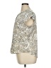 Liz Claiborne 100% Polyester Paisley Silver Short Sleeve Blouse Size XL (petite) - photo 5