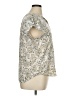 Liz Claiborne 100% Polyester Paisley Silver Short Sleeve Blouse Size XL (petite) - photo 4