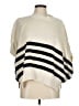 Maeve Stripes Ivory Poncho Size M - photo 1