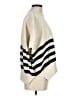 Maeve Stripes Ivory Poncho Size M - photo 4