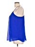 Poetry 100% Polyester Blue Sleeveless Blouse Size L - photo 5